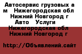 Автосервис грузовых а/м - Нижегородская обл., Нижний Новгород г. Авто » Услуги   . Нижегородская обл.,Нижний Новгород г.
